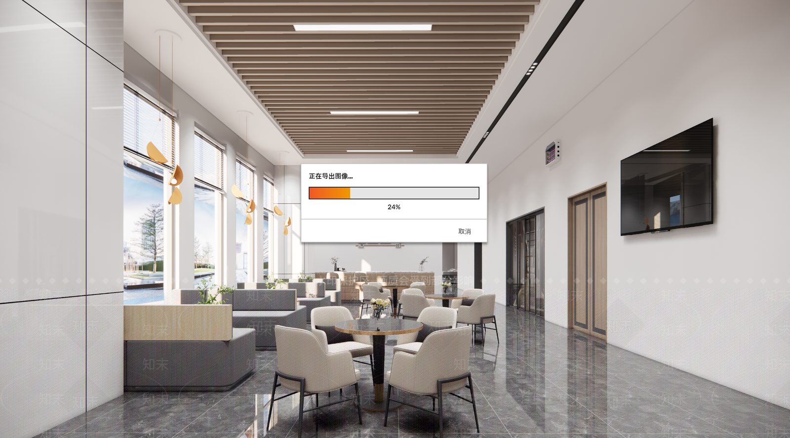 现代公司休息区SU模型下载【ID:1114970570】