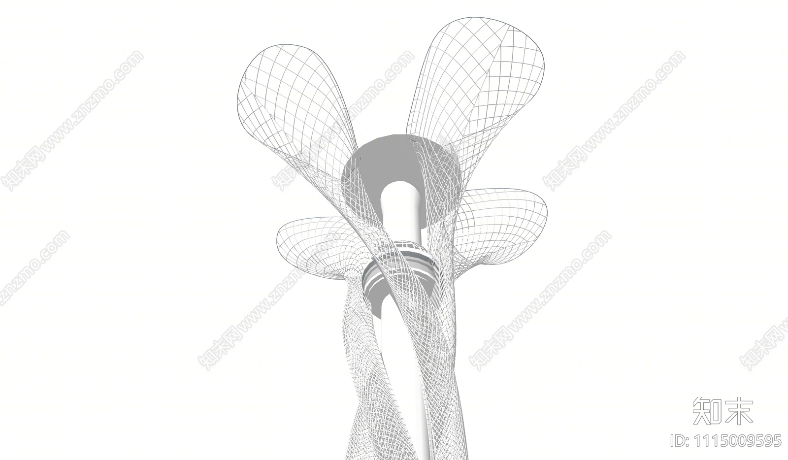 现代景观塔SU模型下载【ID:1115009595】