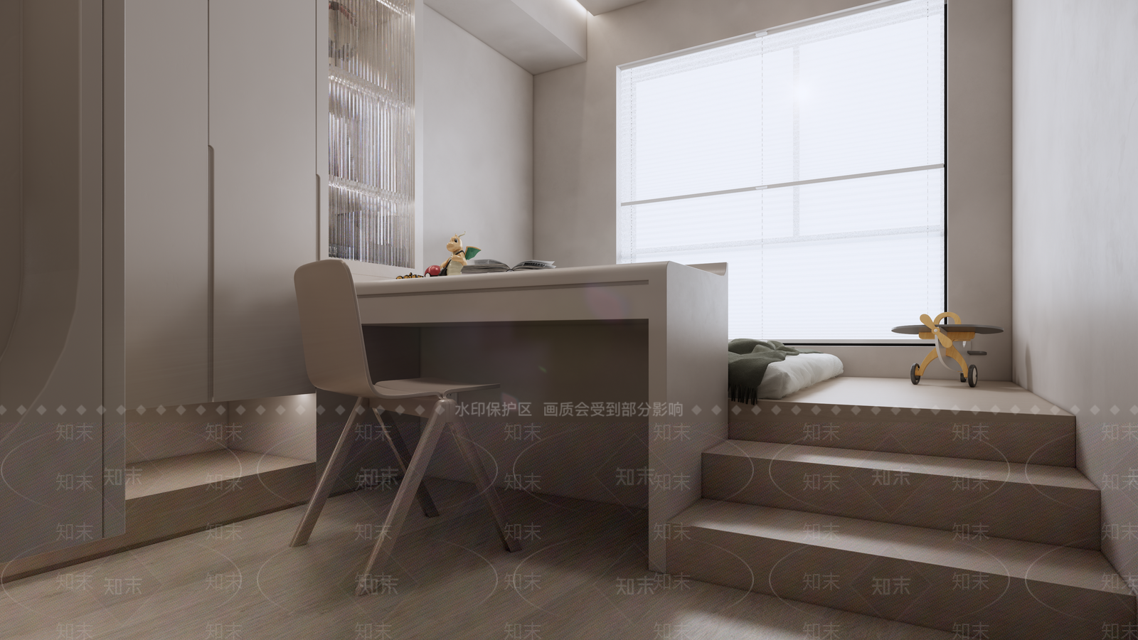 现代简约儿童房SU模型下载【ID:1115011916】