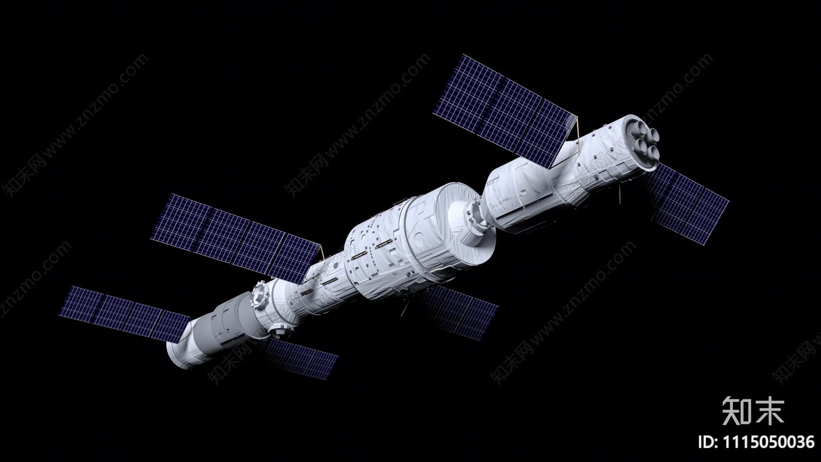 现代卫星3D模型下载【ID:1115050036】