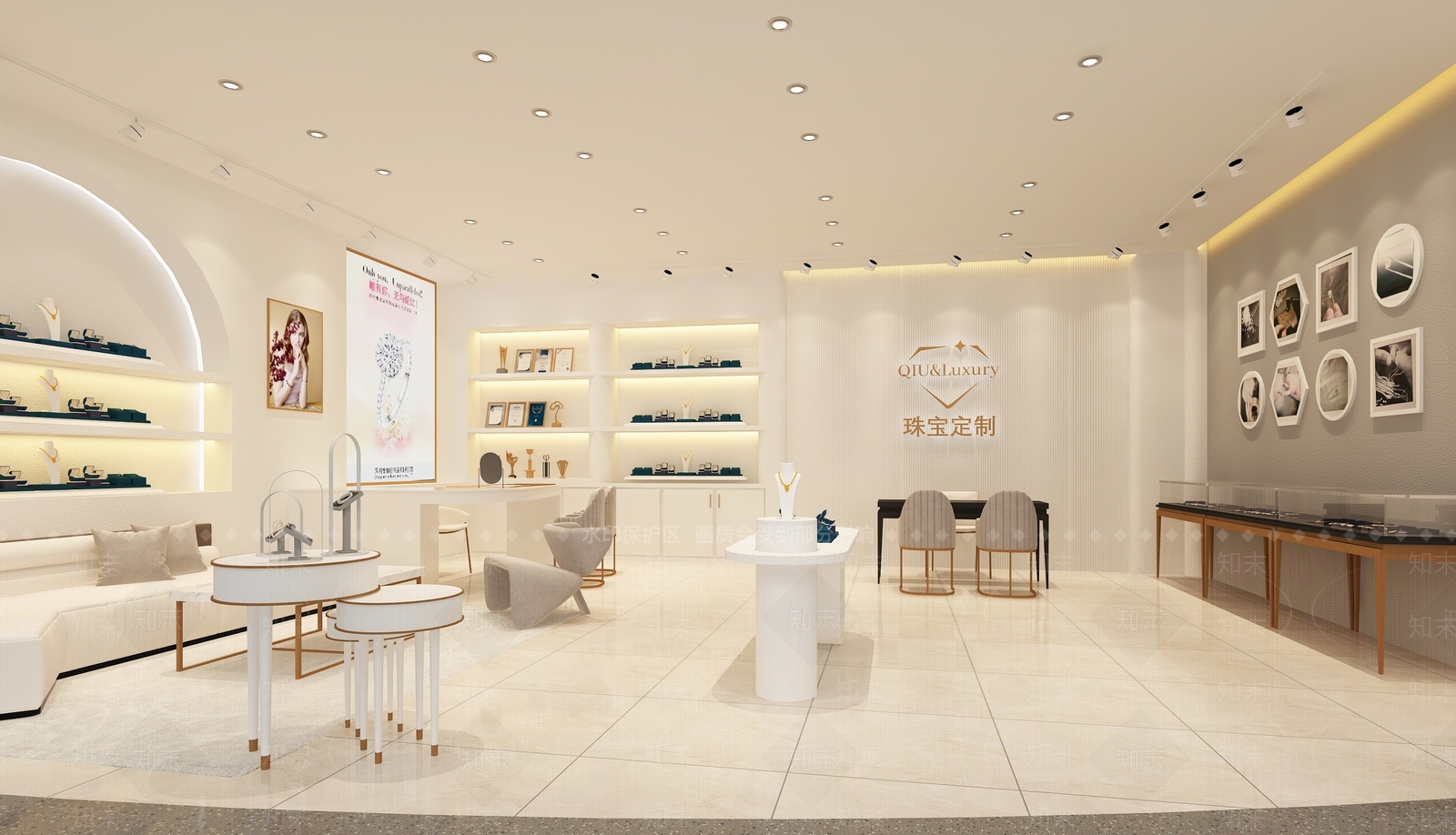 现代珠宝店3D模型下载【ID:1115055223】