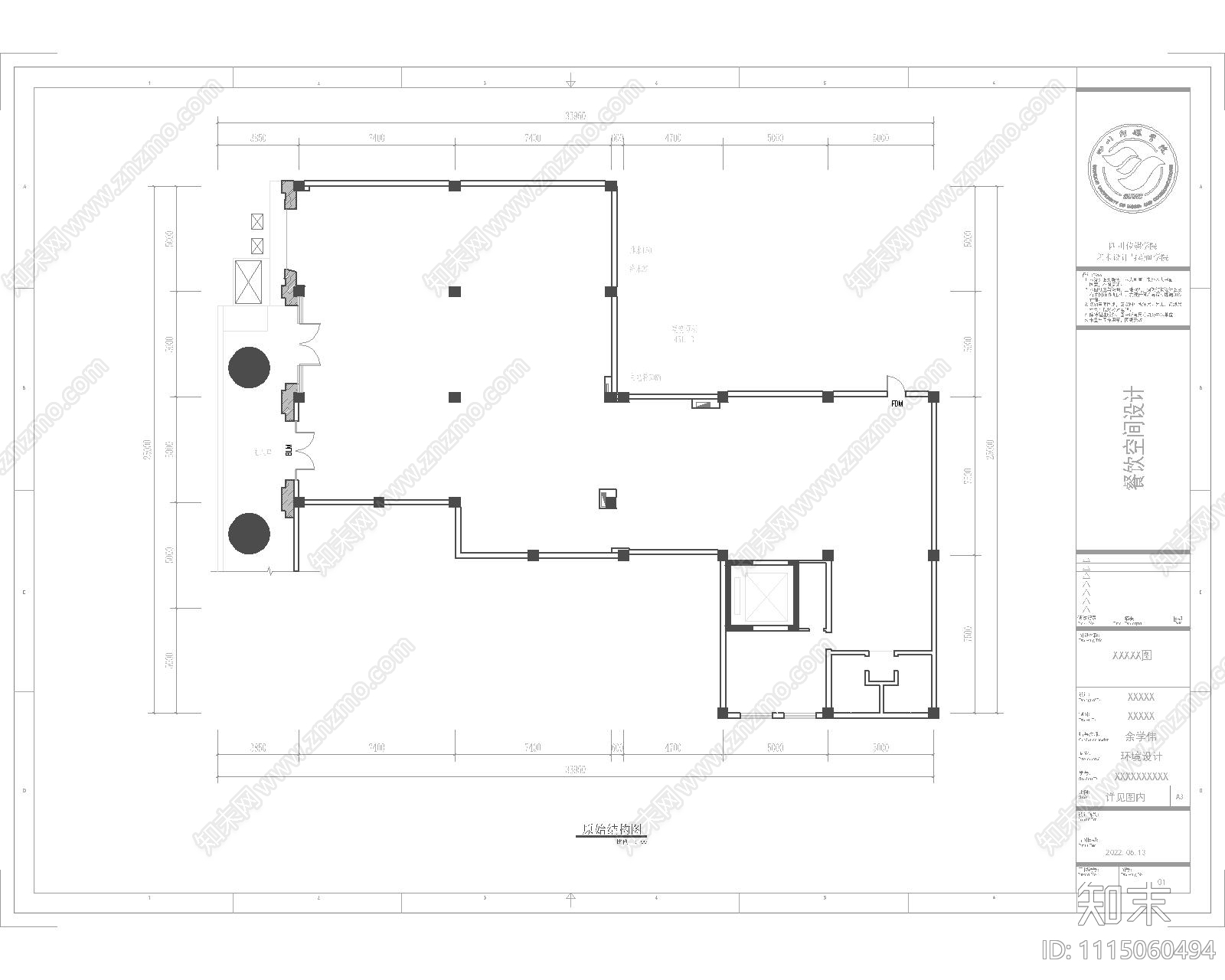 餐饮空间设计施工图cad施工图下载【ID:1115060494】