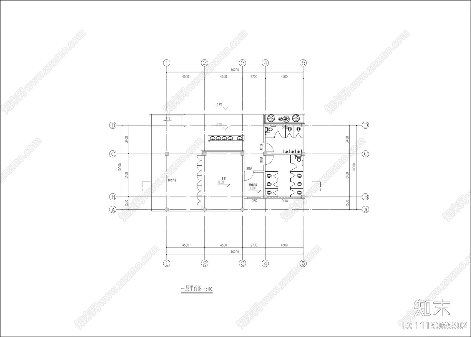 驿站施工图cad施工图下载【ID:1115066302】