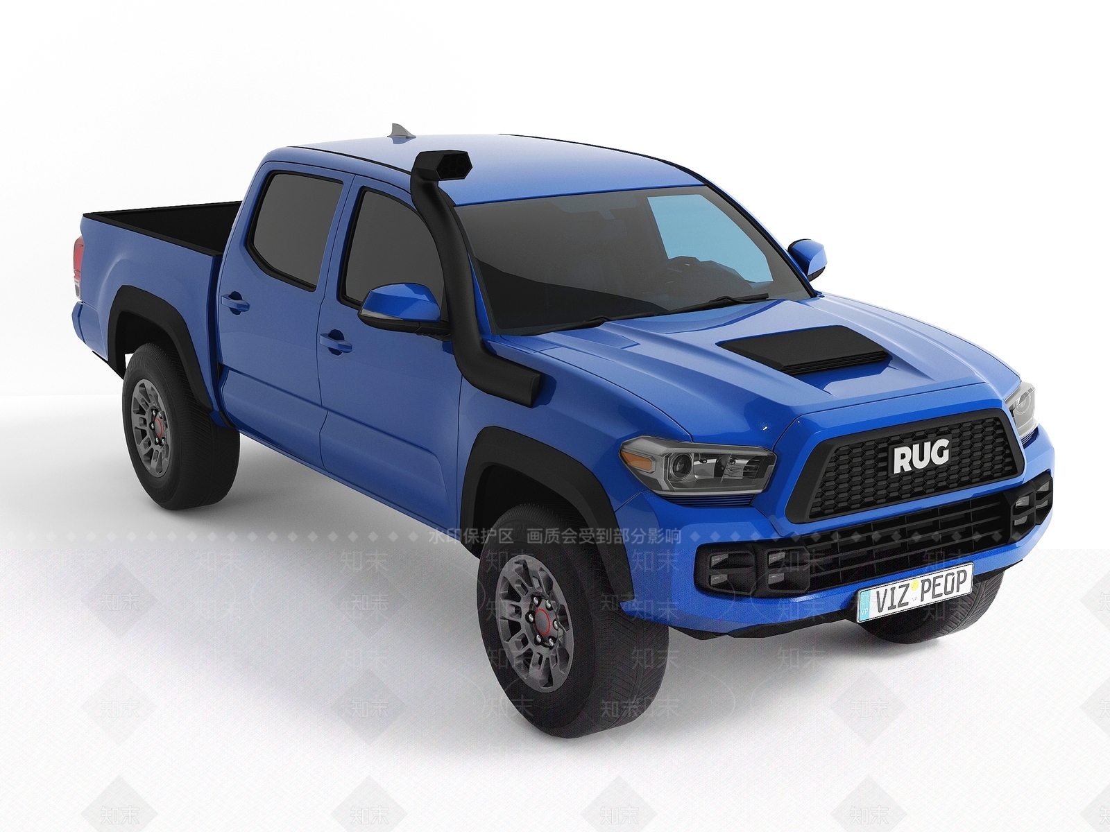 现代皮卡3D模型下载【ID:1115074814】