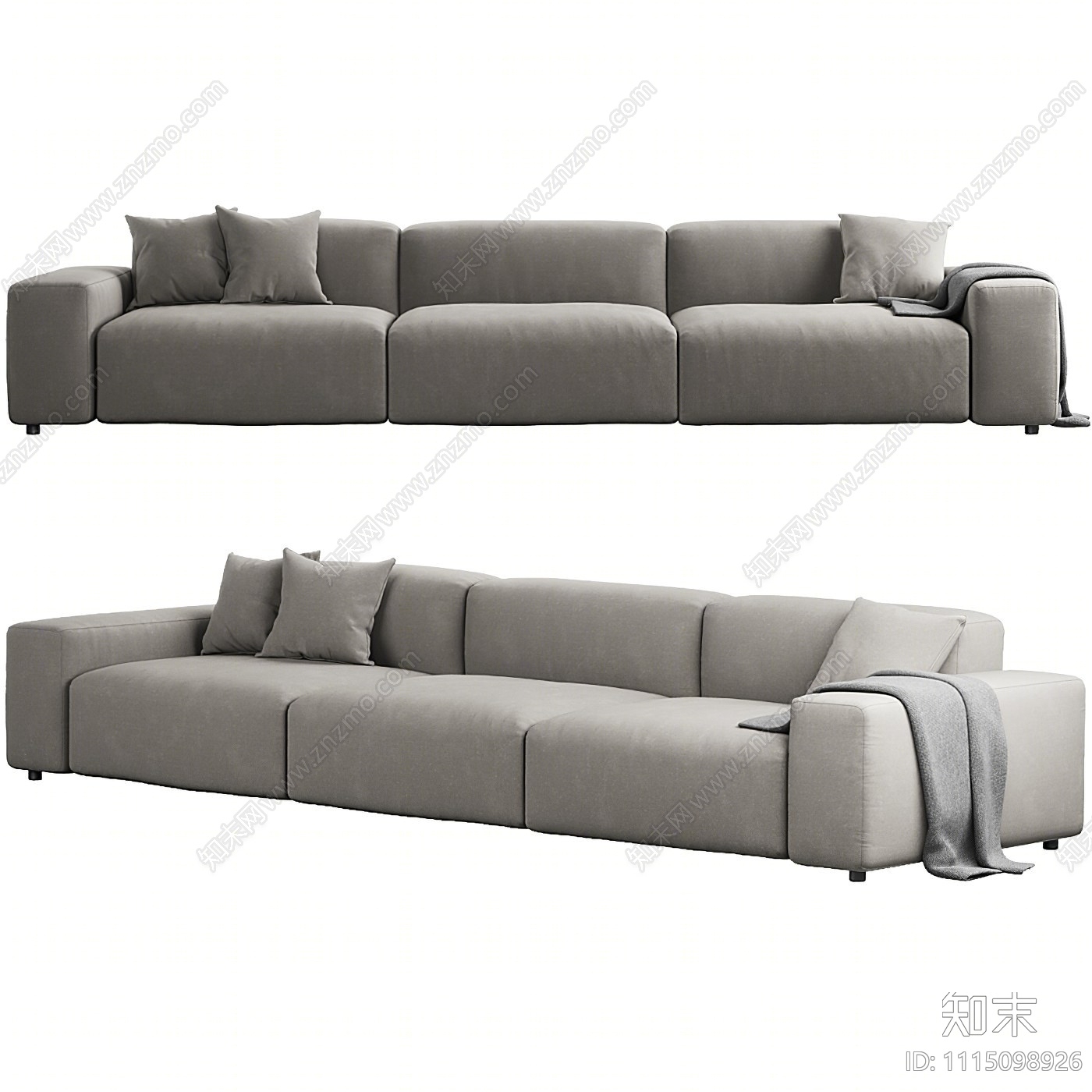 ARFLEX现代三人沙发3D模型下载【ID:1115098926】