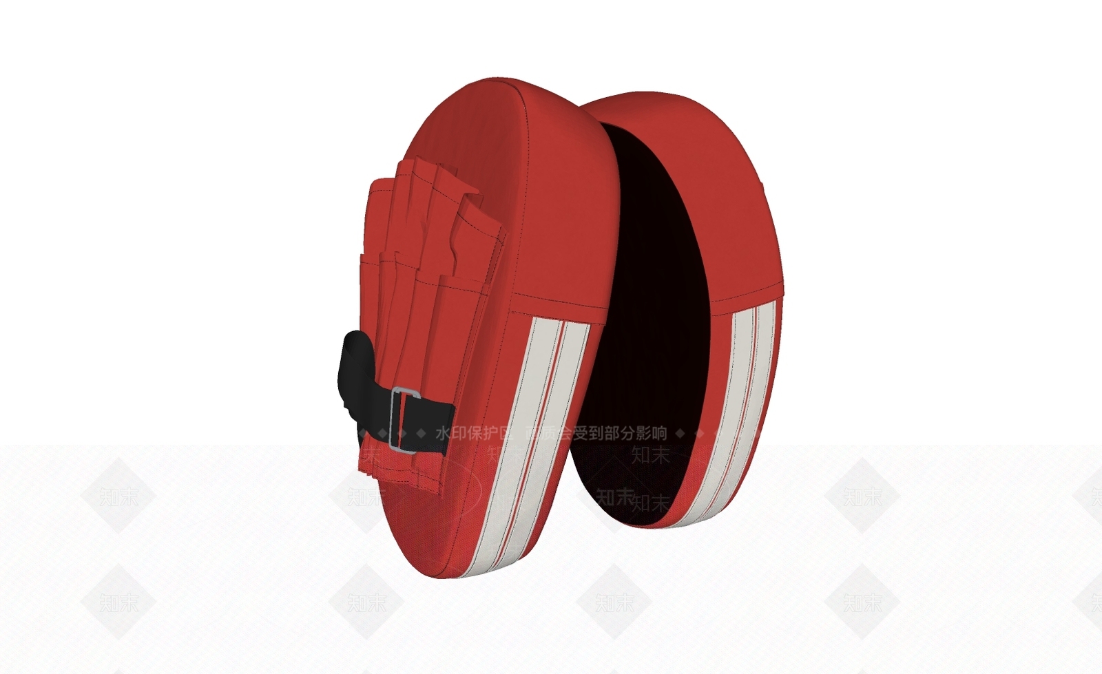 现代拳击手套运动手套SU模型下载【ID:1115101572】