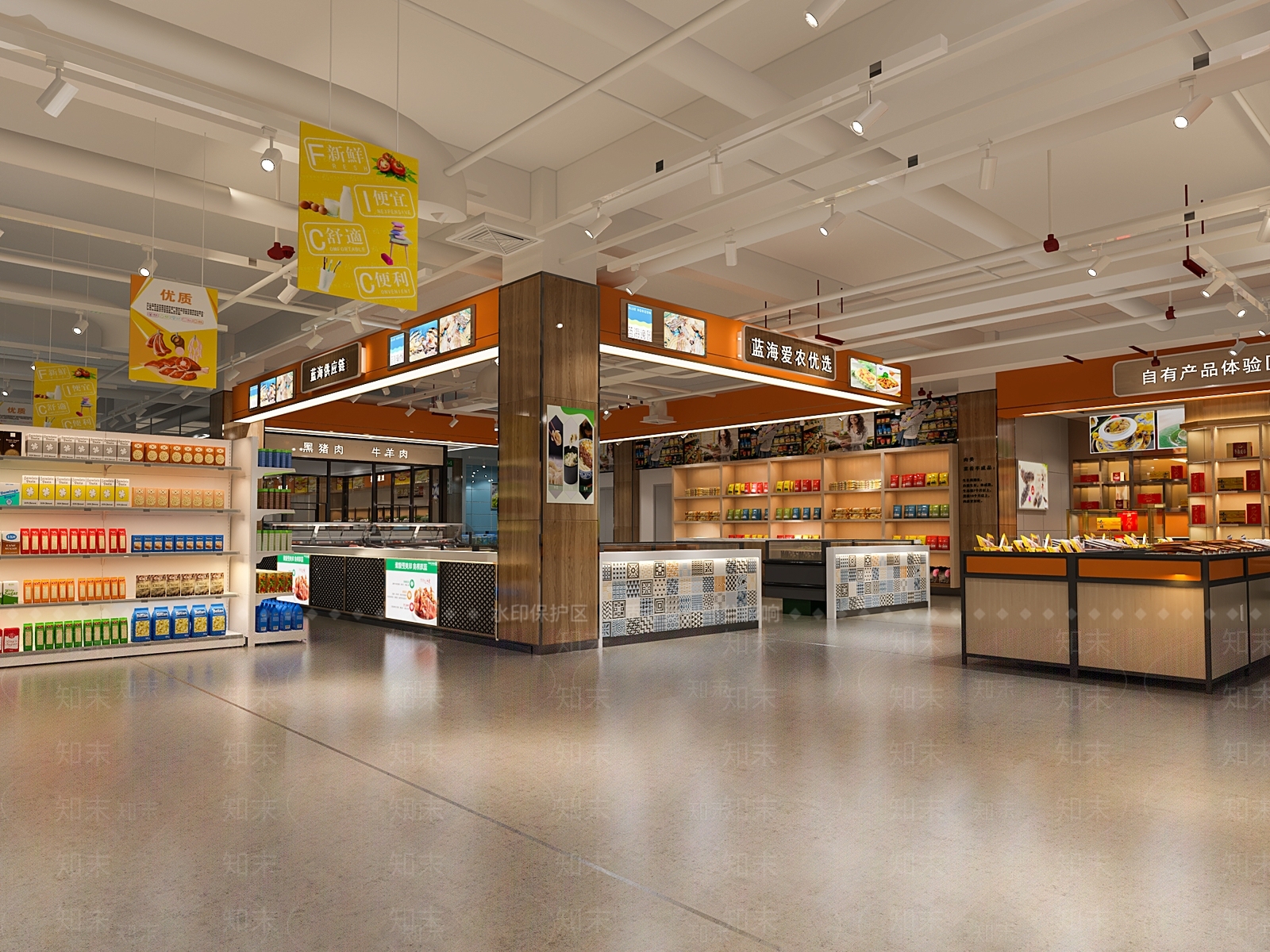 现代大型超市3D模型下载【ID:1115103082】