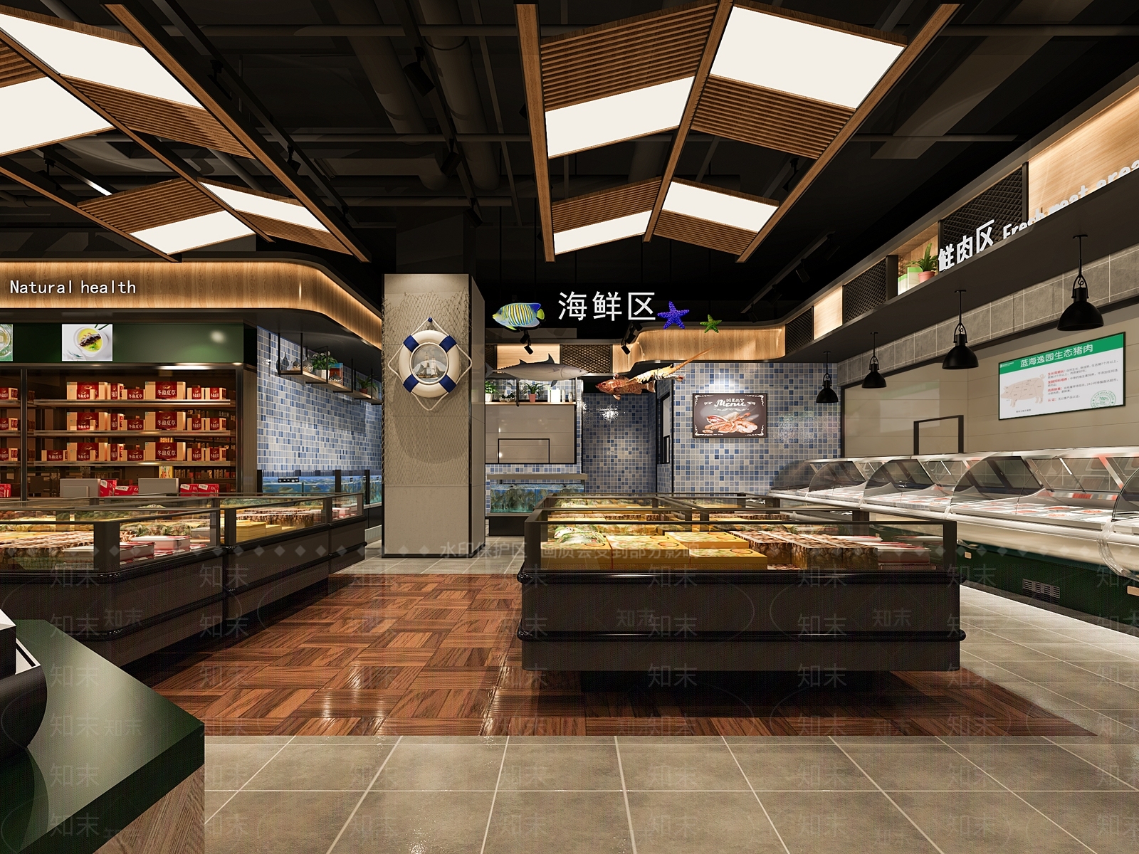 新中式超市3D模型下载【ID:1115105230】
