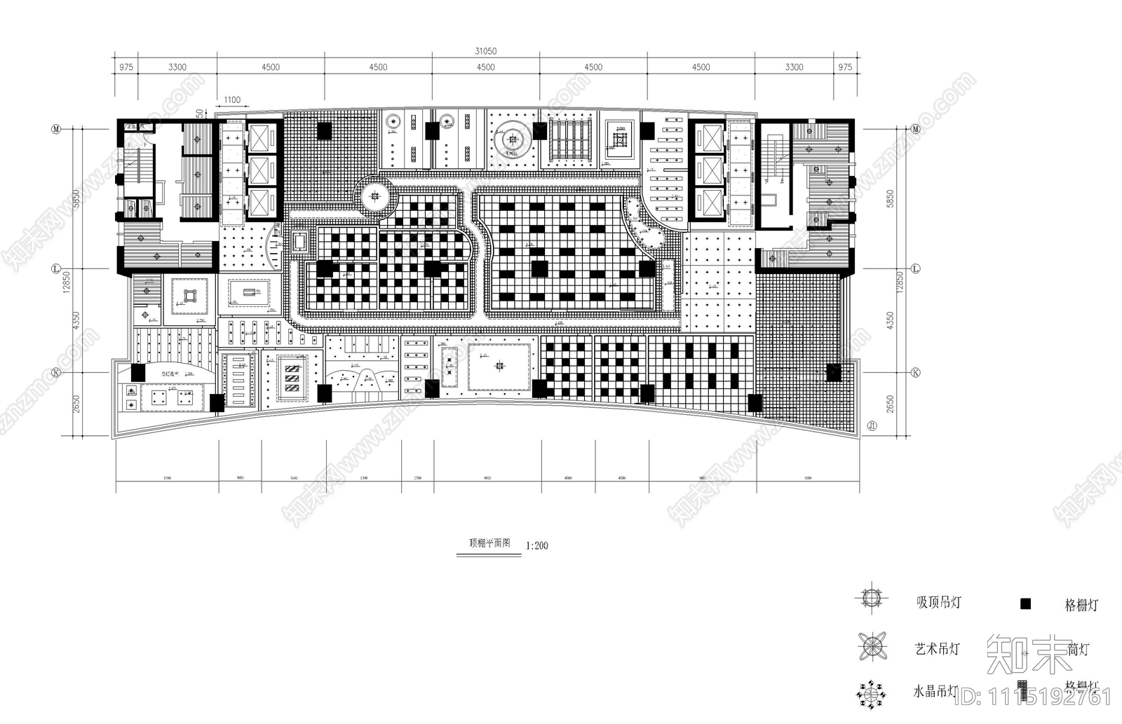 现代办公空间设计施工图cad施工图下载【ID:1115192761】