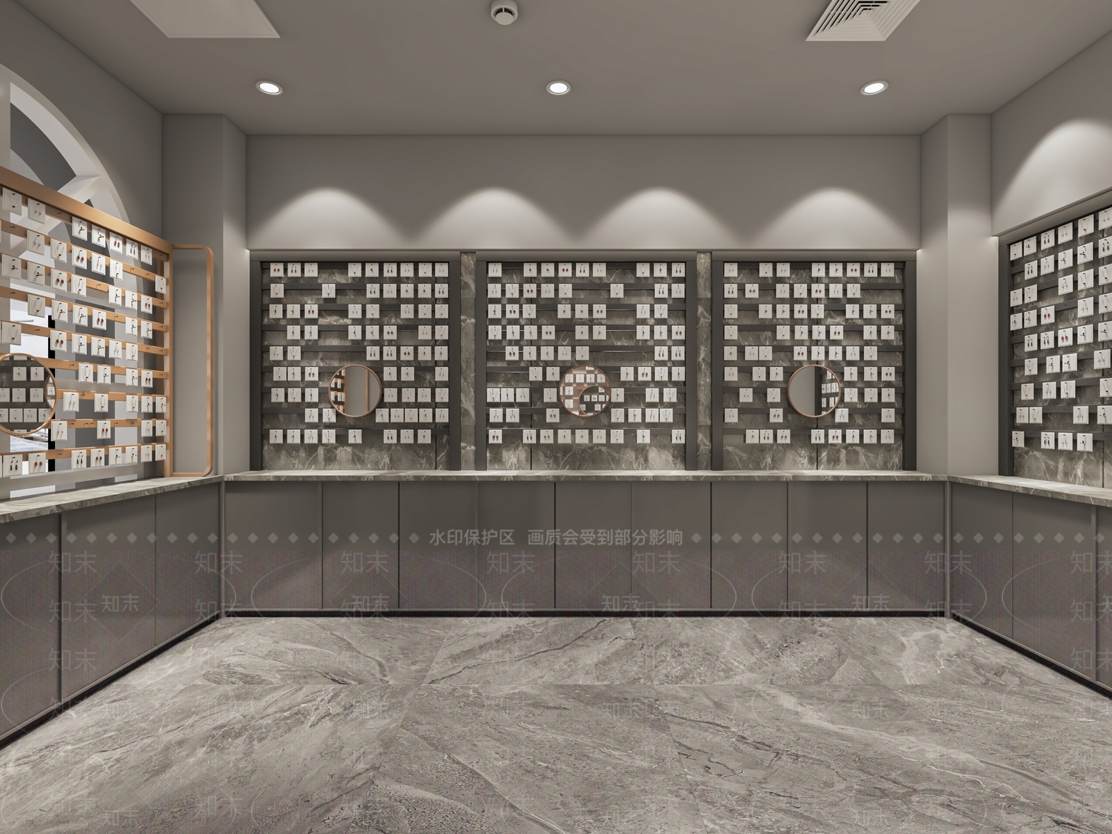 现代珠宝首饰店3D模型下载【ID:1115133302】