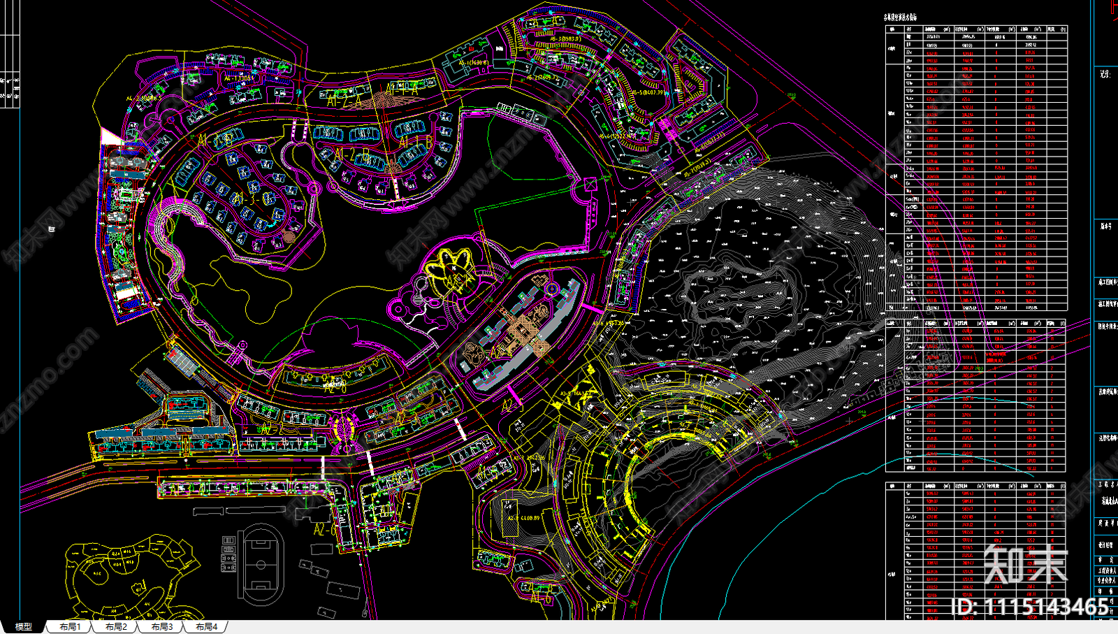 北山总规划景观总图施工图下载【ID:1115143465】