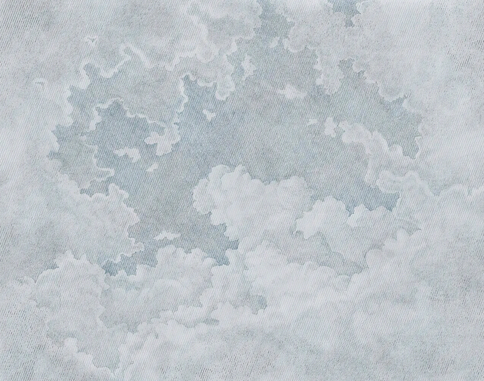 蓝灰色天空云朵插画云彩壁画贴图下载【ID:1115147642】