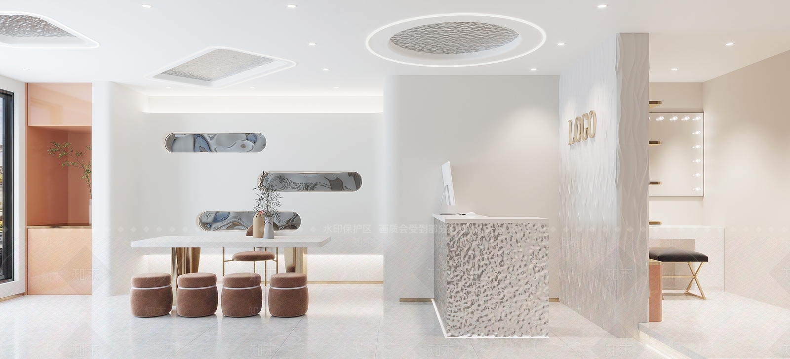 现代美容院3D模型下载【ID:1115160506】