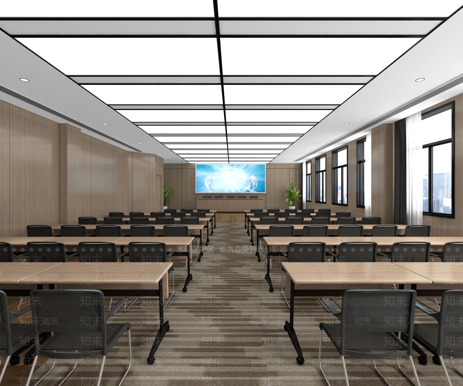现代报告厅3D模型下载【ID:1115186144】