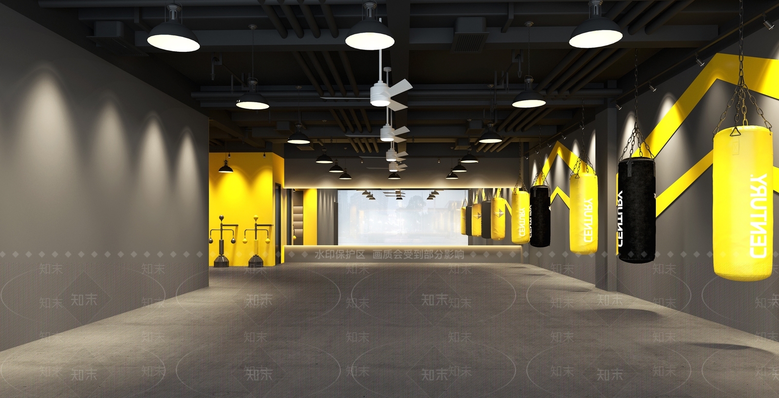 现代拳击馆3D模型下载【ID:1115186845】