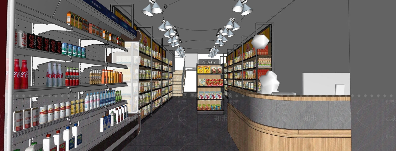 现代便利店SU模型下载【ID:1115188771】