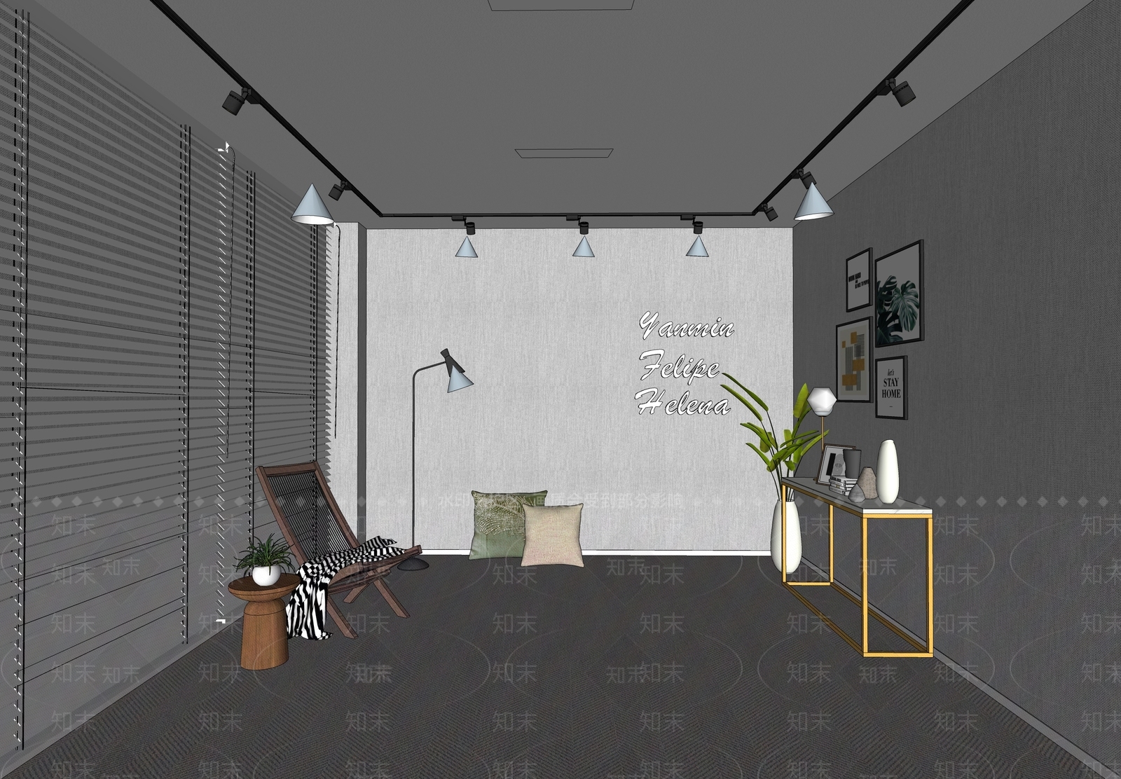 现代直播间SU模型下载【ID:1115206250】
