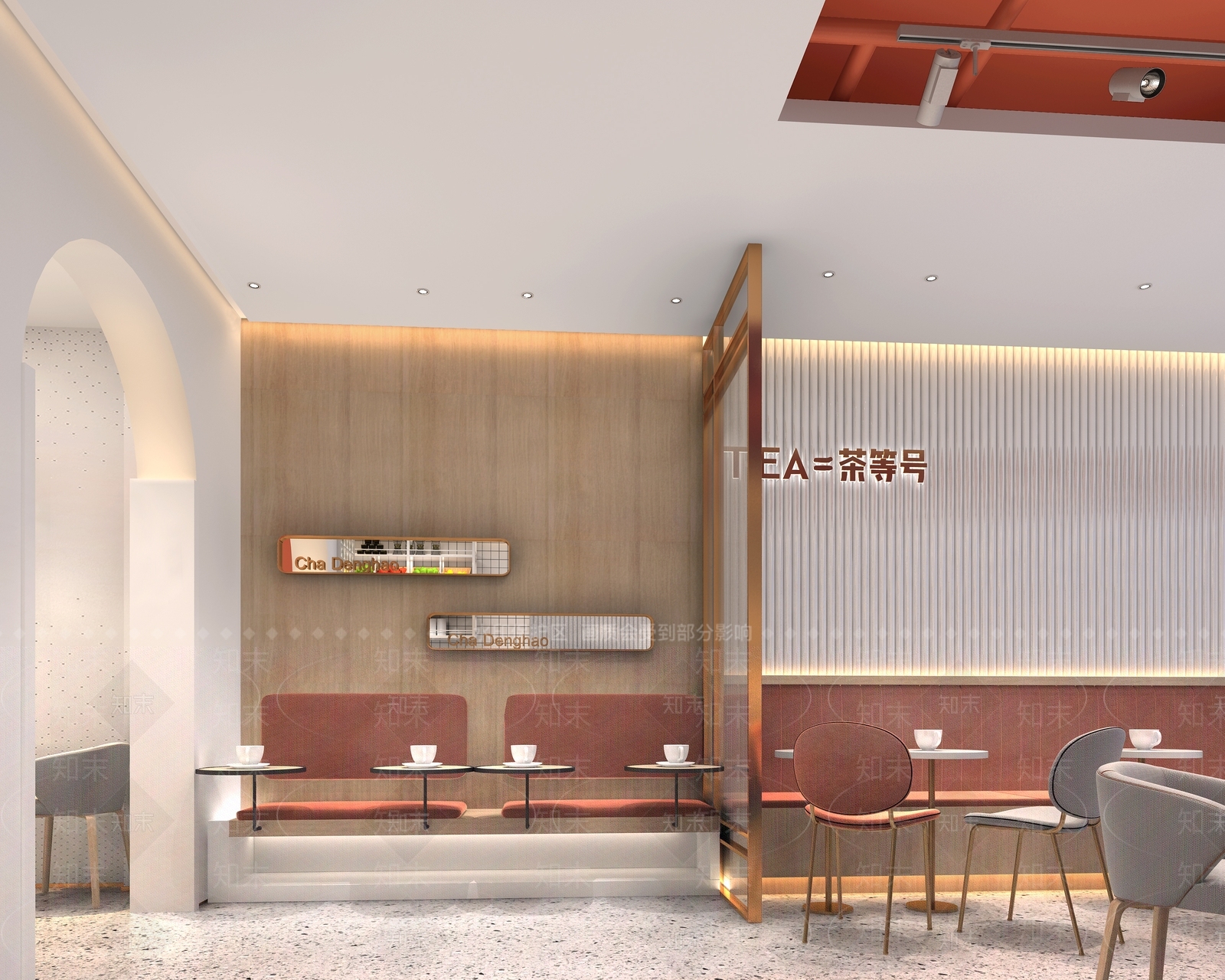 现代奶茶店3D模型下载【ID:1115215036】