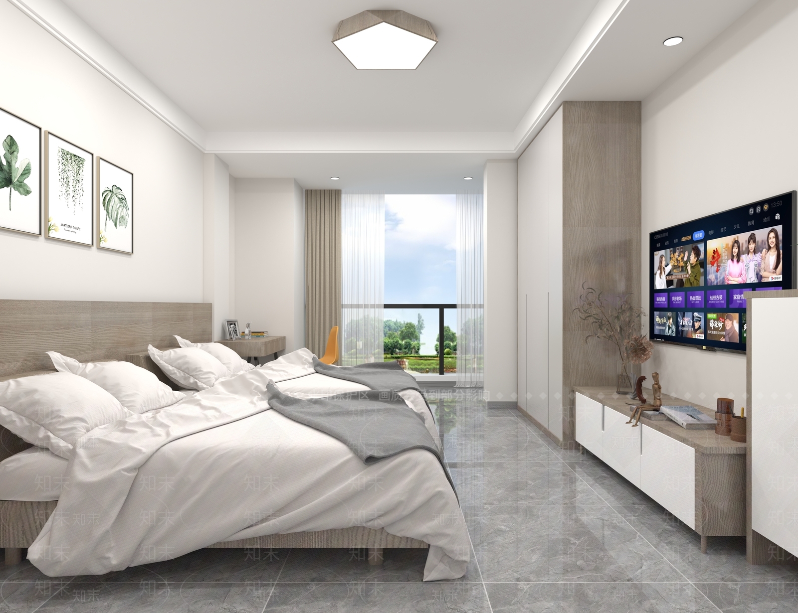 现代宿舍3D模型下载【ID:1115225941】