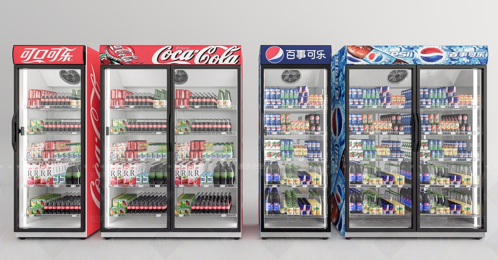 现代冰柜SU模型下载【ID:1115254447】