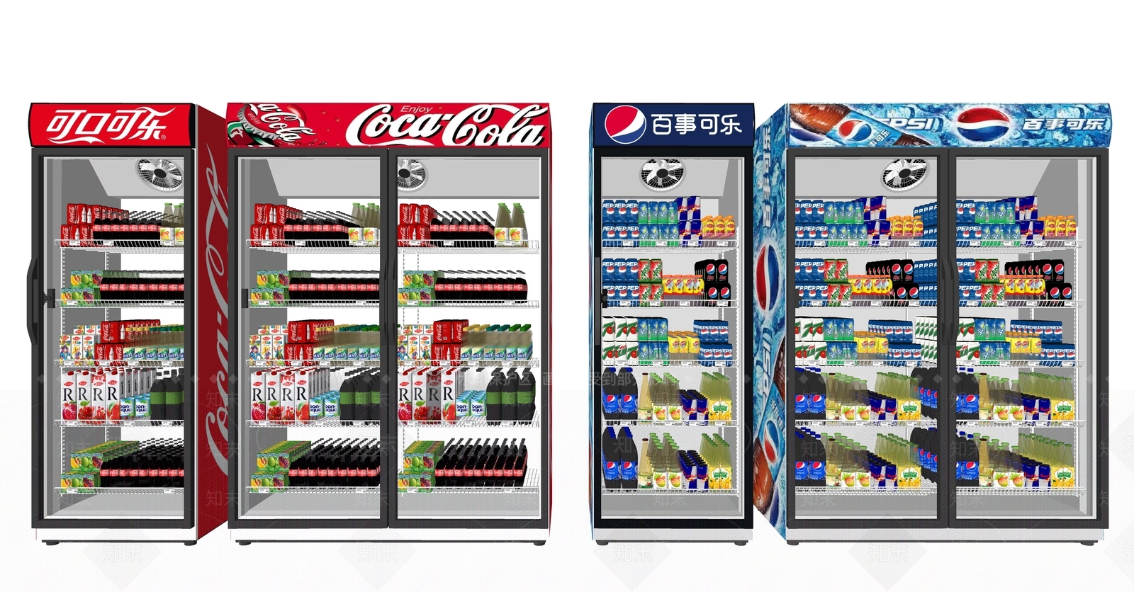 现代冰柜SU模型下载【ID:1115254447】