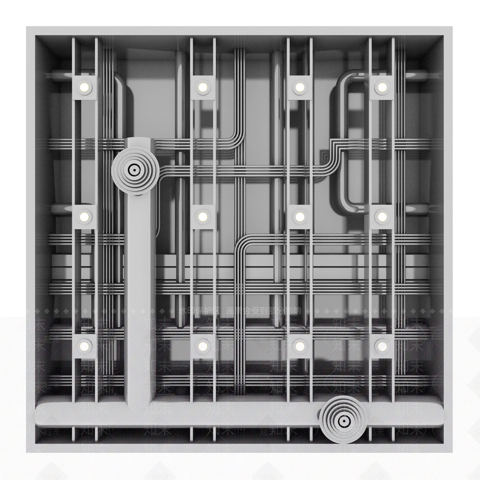 通风管道3D模型下载【ID:1115255604】