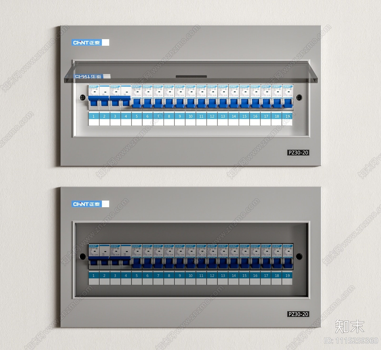 现代配电箱SU模型下载【ID:1115259360】