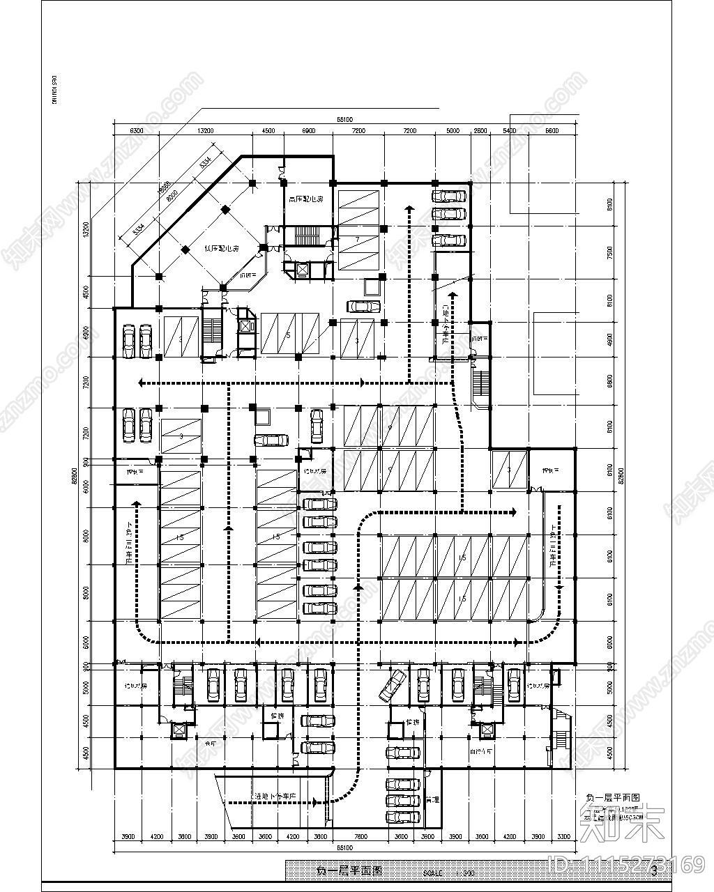 办公建筑施工图cad施工图下载【ID:1115273169】