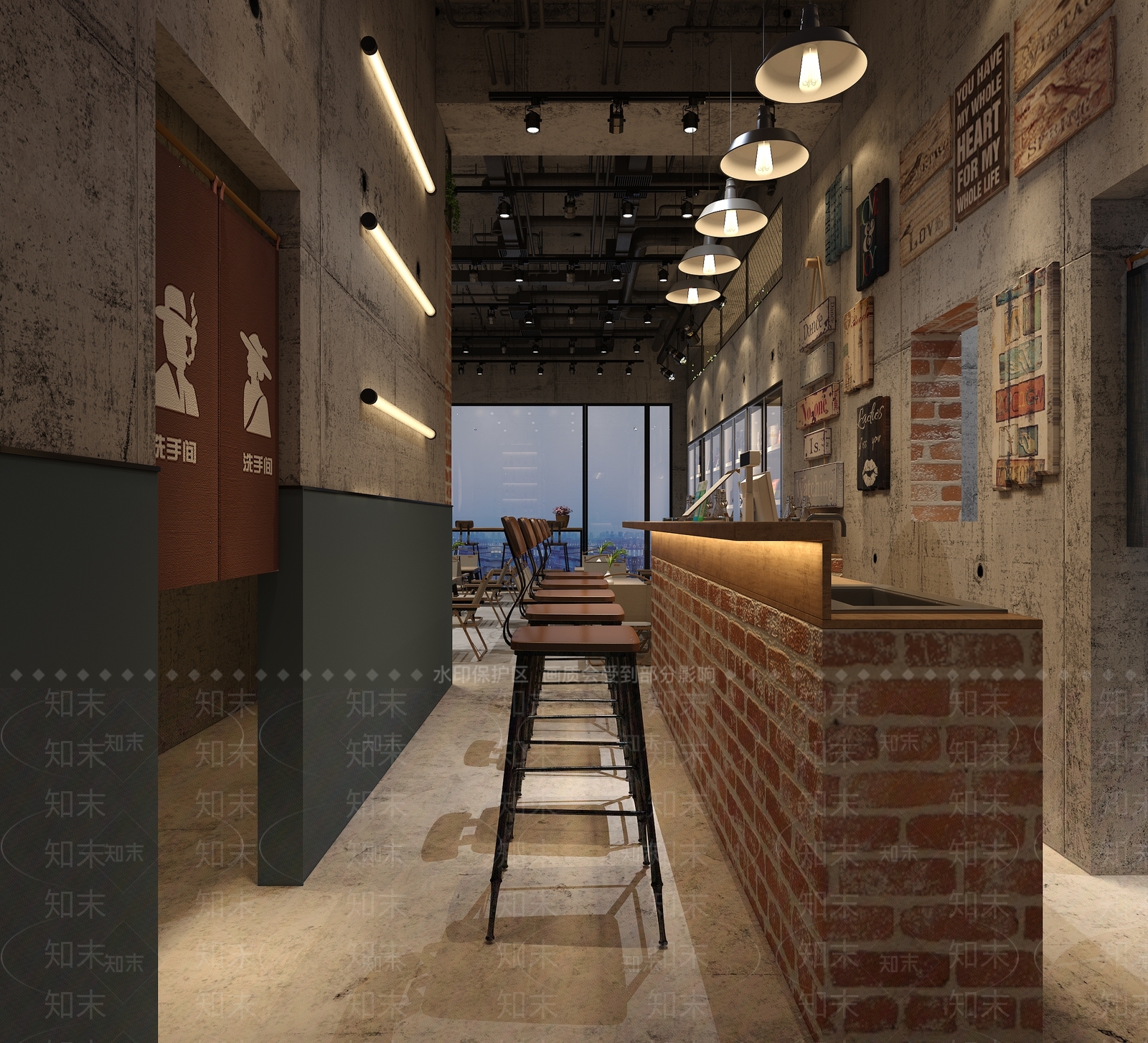 工业风酒吧3D模型下载【ID:1115281409】
