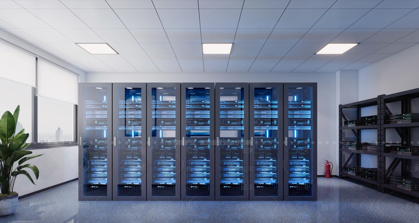 现代机房3D模型下载【ID:1115282626】