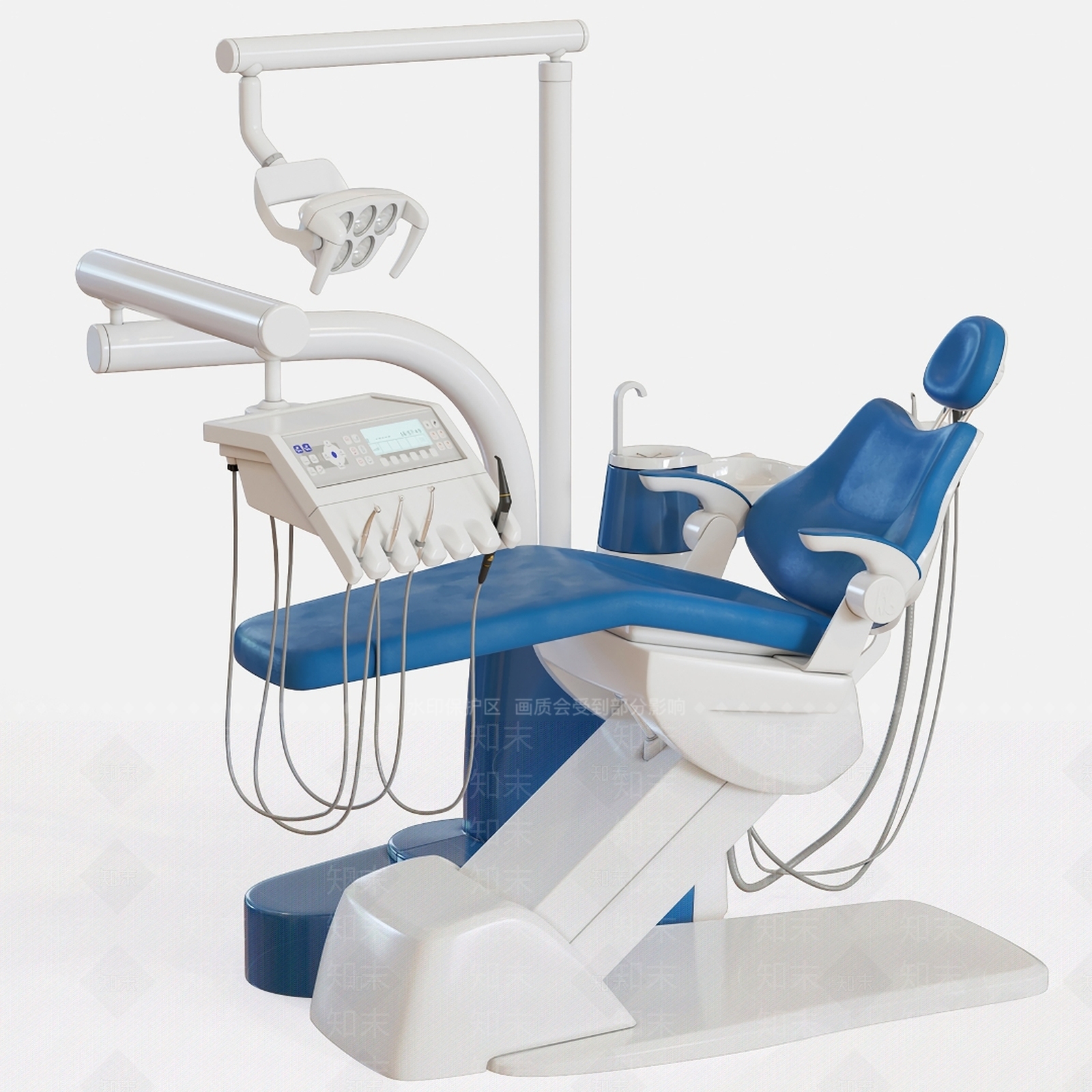 牙科治疗椅3D模型下载【ID:1115284403】