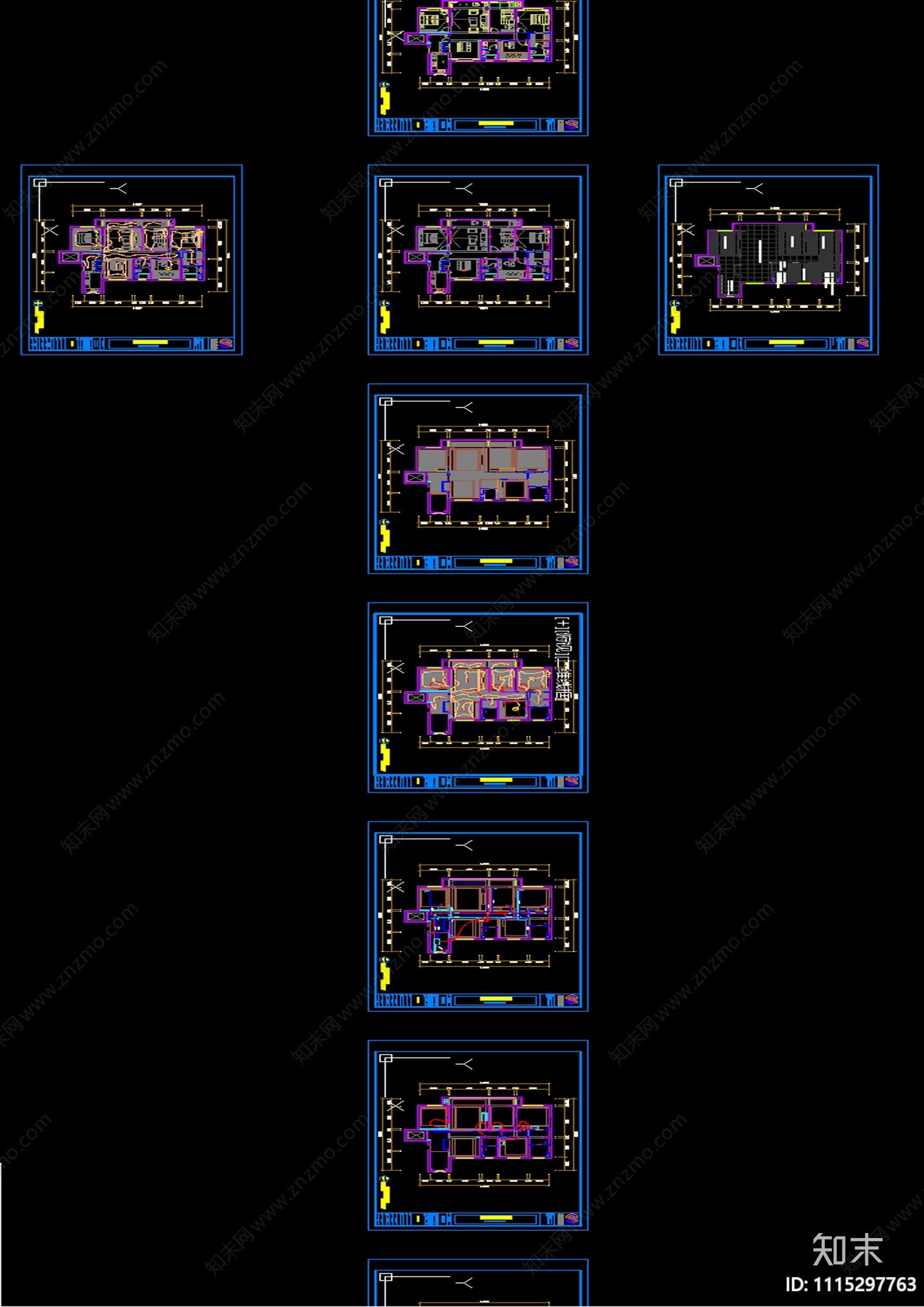 华海书院建筑暖通施工图cad施工图下载【ID:1115297763】