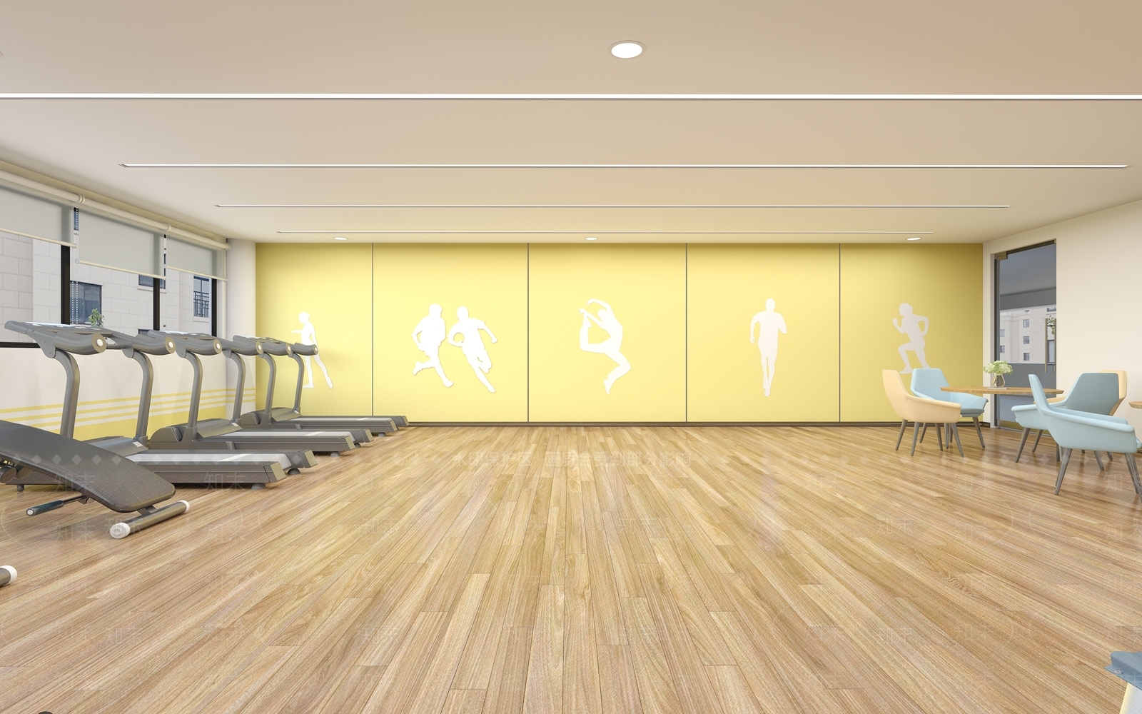 现代健身房3D模型下载【ID:1115299429】