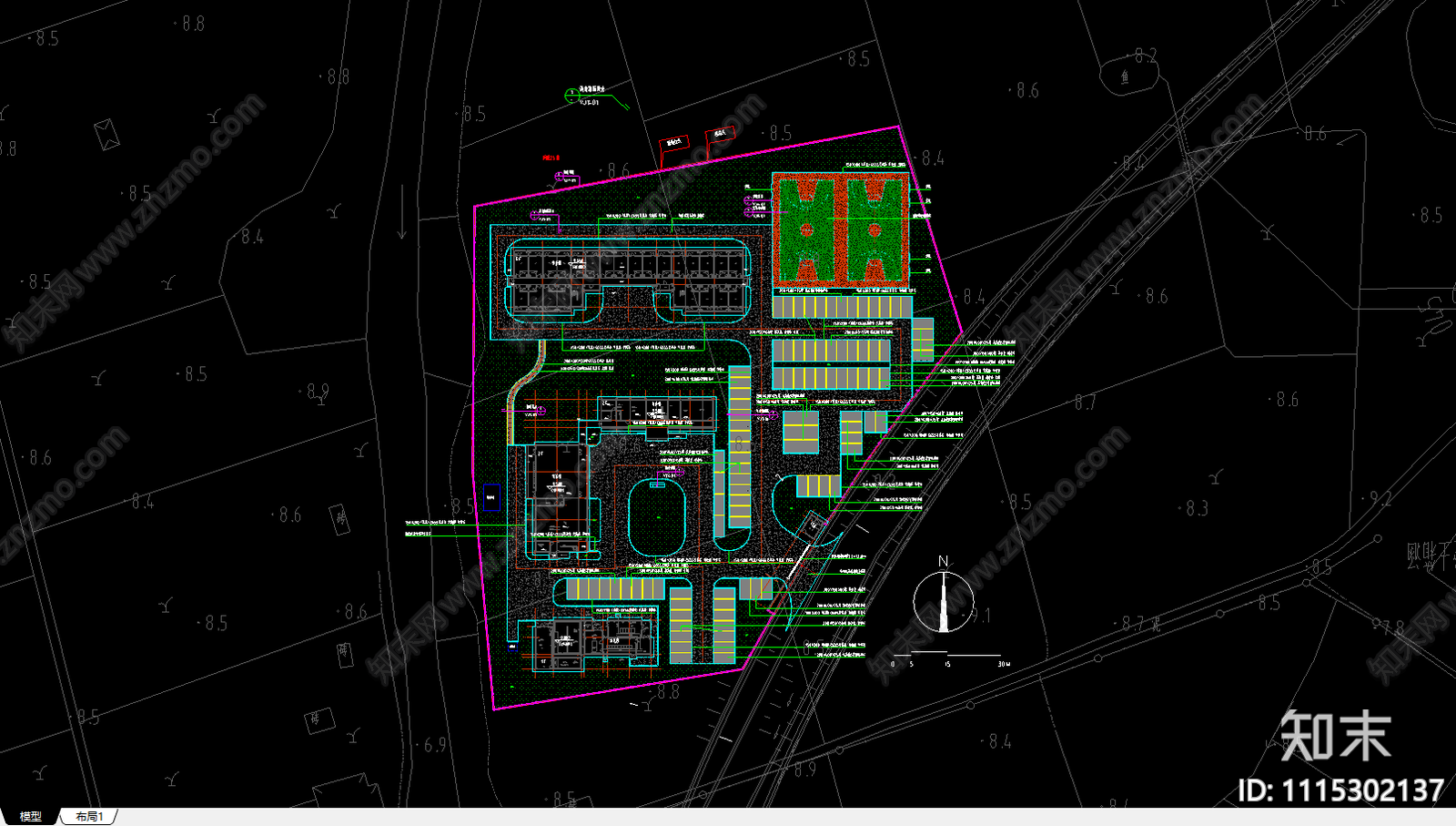 高速公路管理房收费站施工图施工图下载【ID:1115302137】