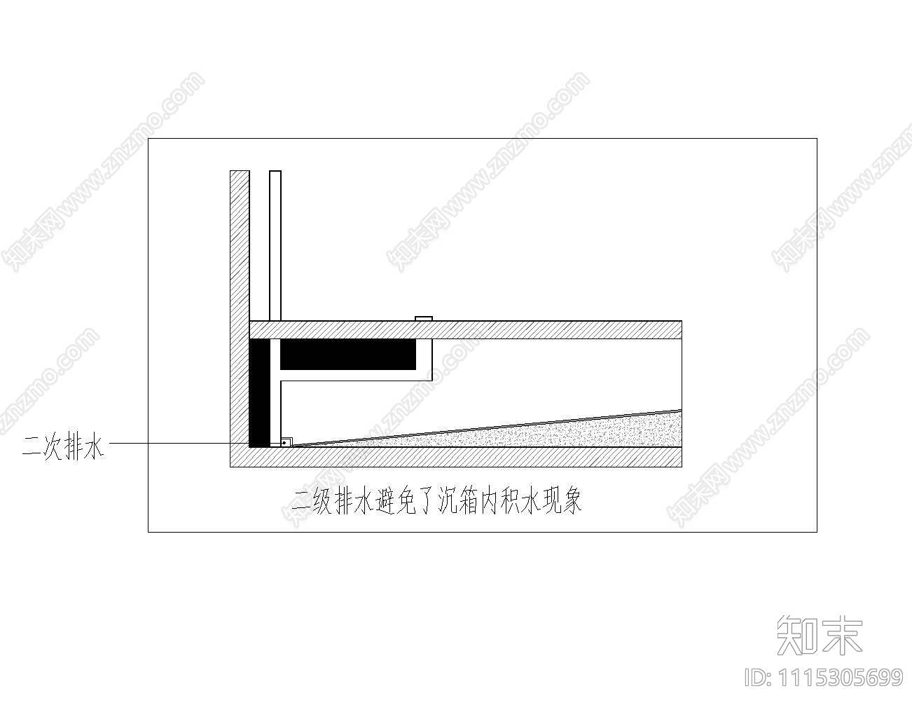 卫生间三级排水系统节点图施工图下载【ID:1115305699】