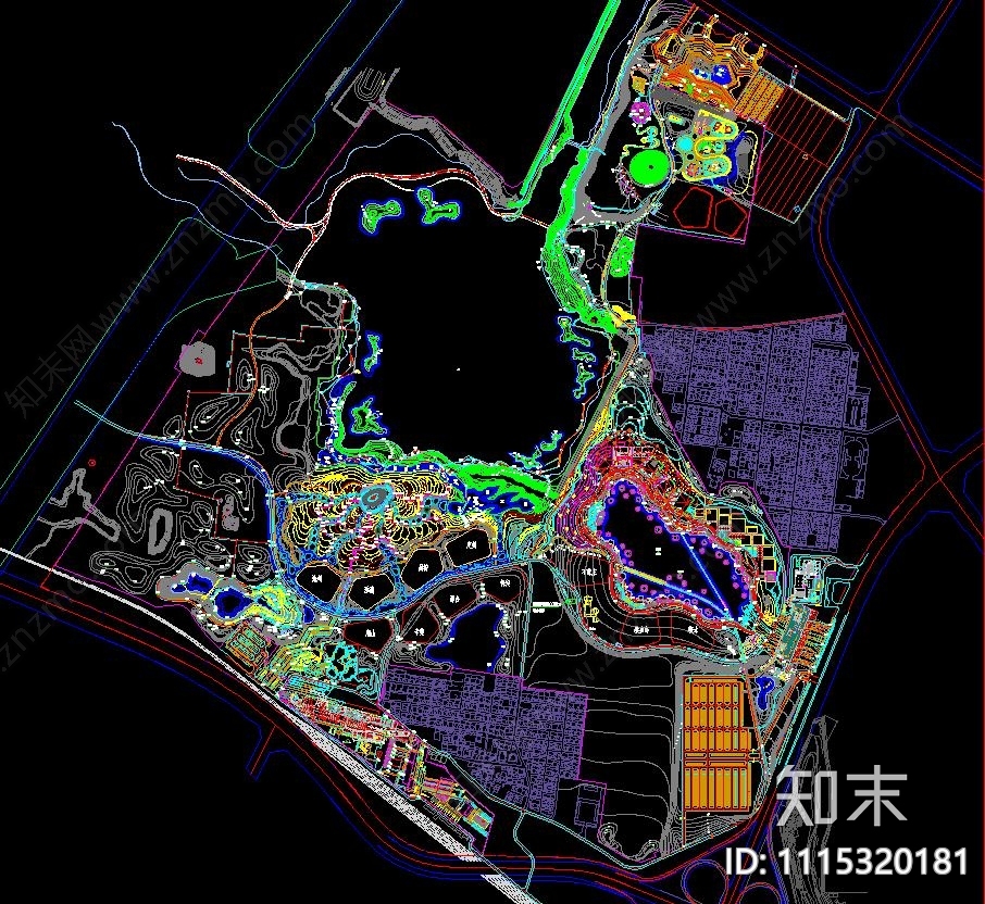 园林博览会施工图cad施工图下载【ID:1115320181】