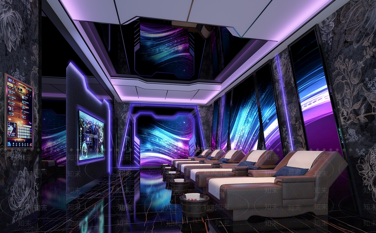 现代足浴店包厢3D模型下载【ID:1115326930】