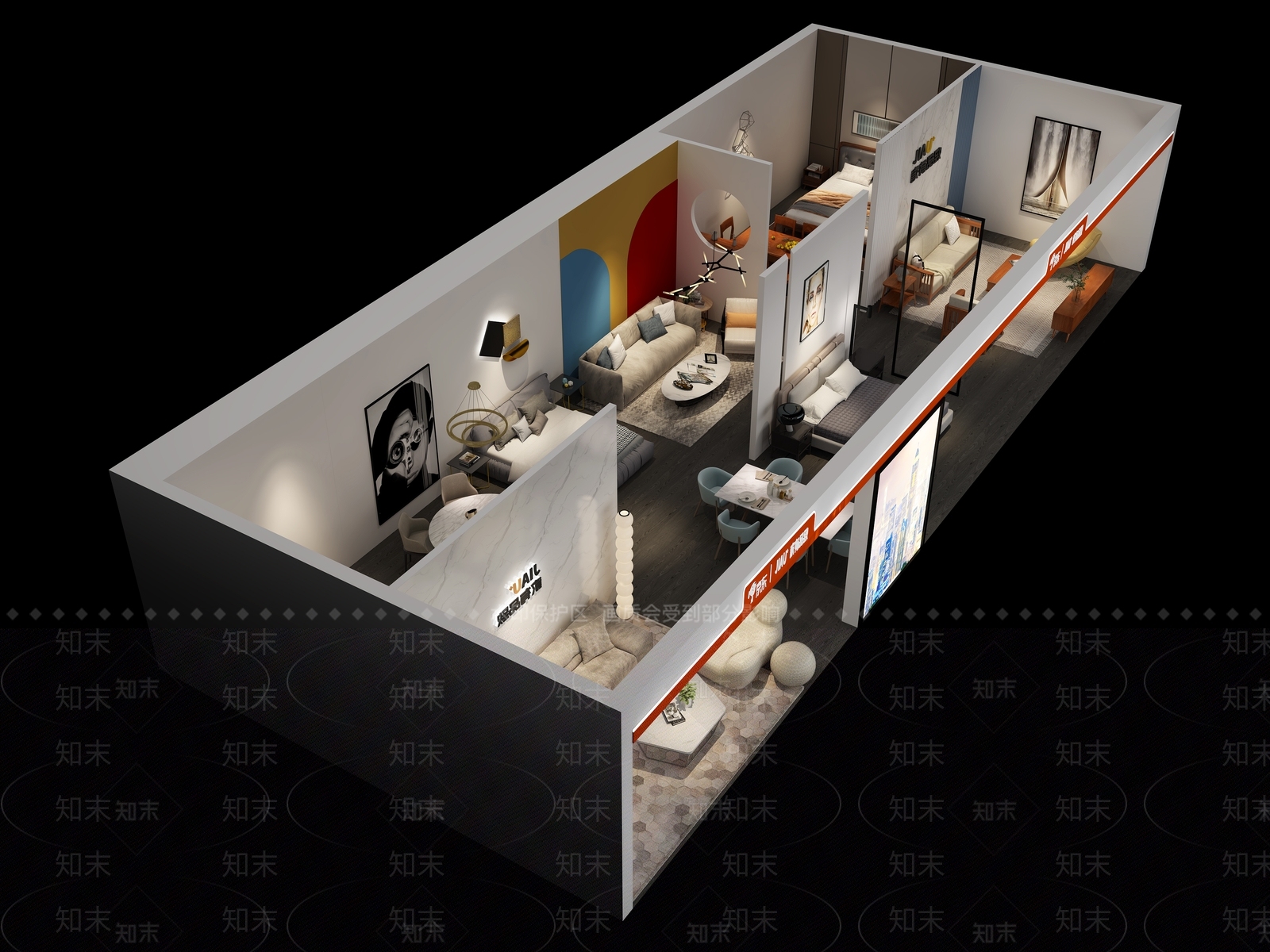 现代家居专卖店3D模型下载【ID:1115329296】