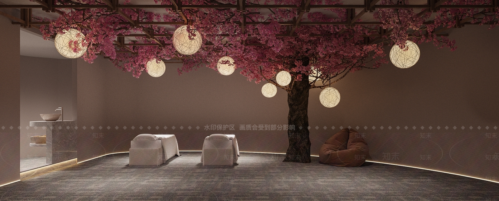 日式美容间3D模型下载【ID:1115351813】