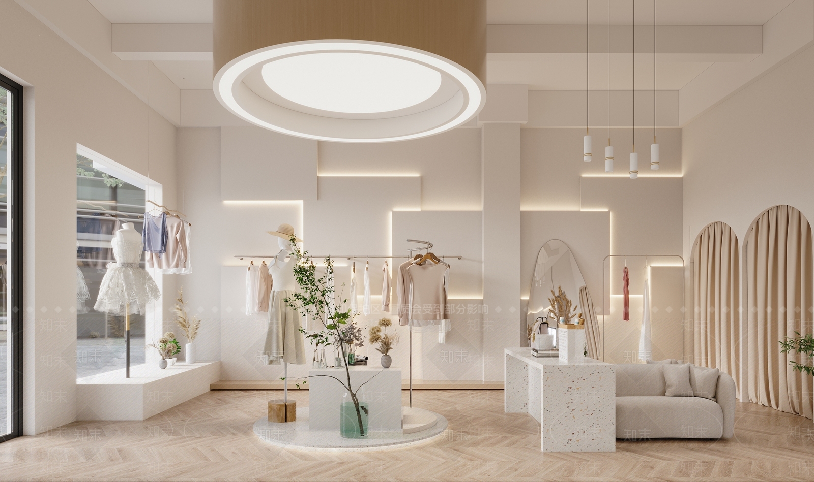 侘寂服装店3D模型下载【ID:1115354485】