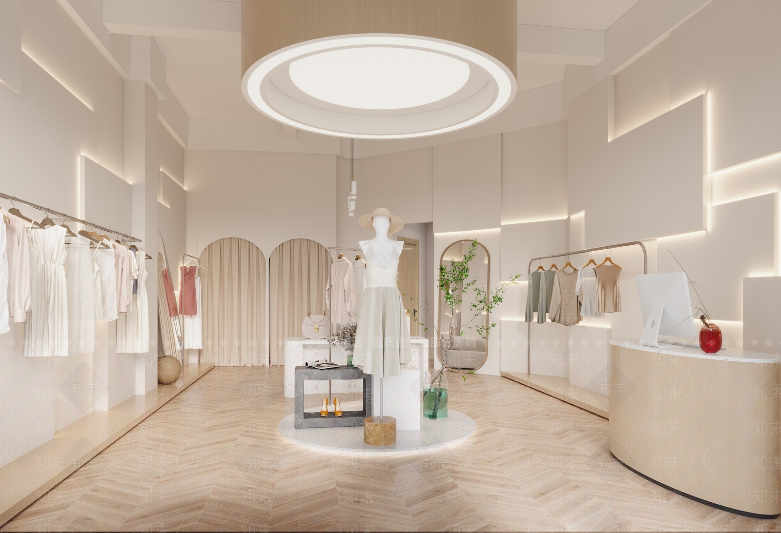 侘寂服装店3D模型下载【ID:1115354485】