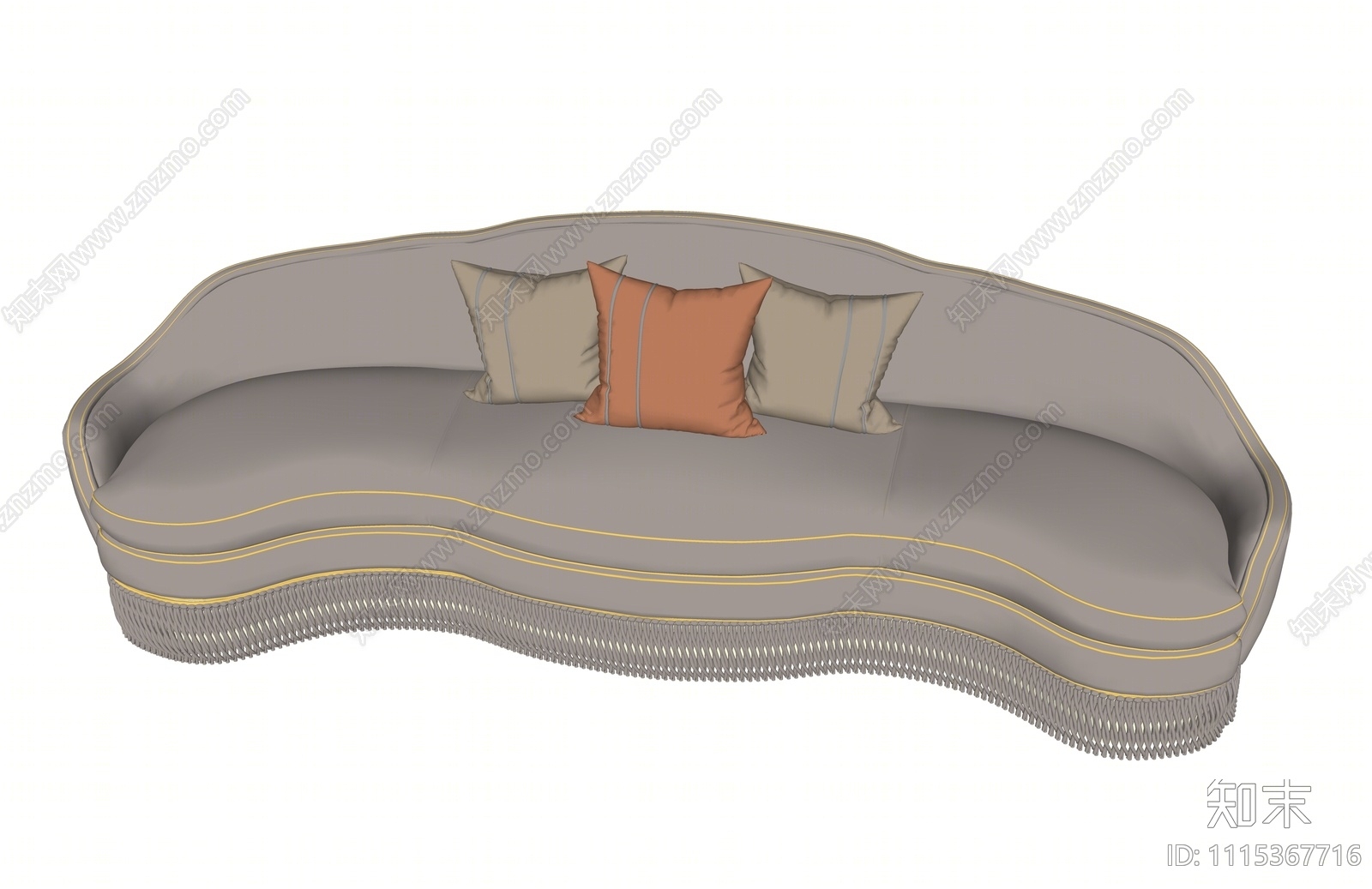 现代异形沙发SU模型下载【ID:1115367716】