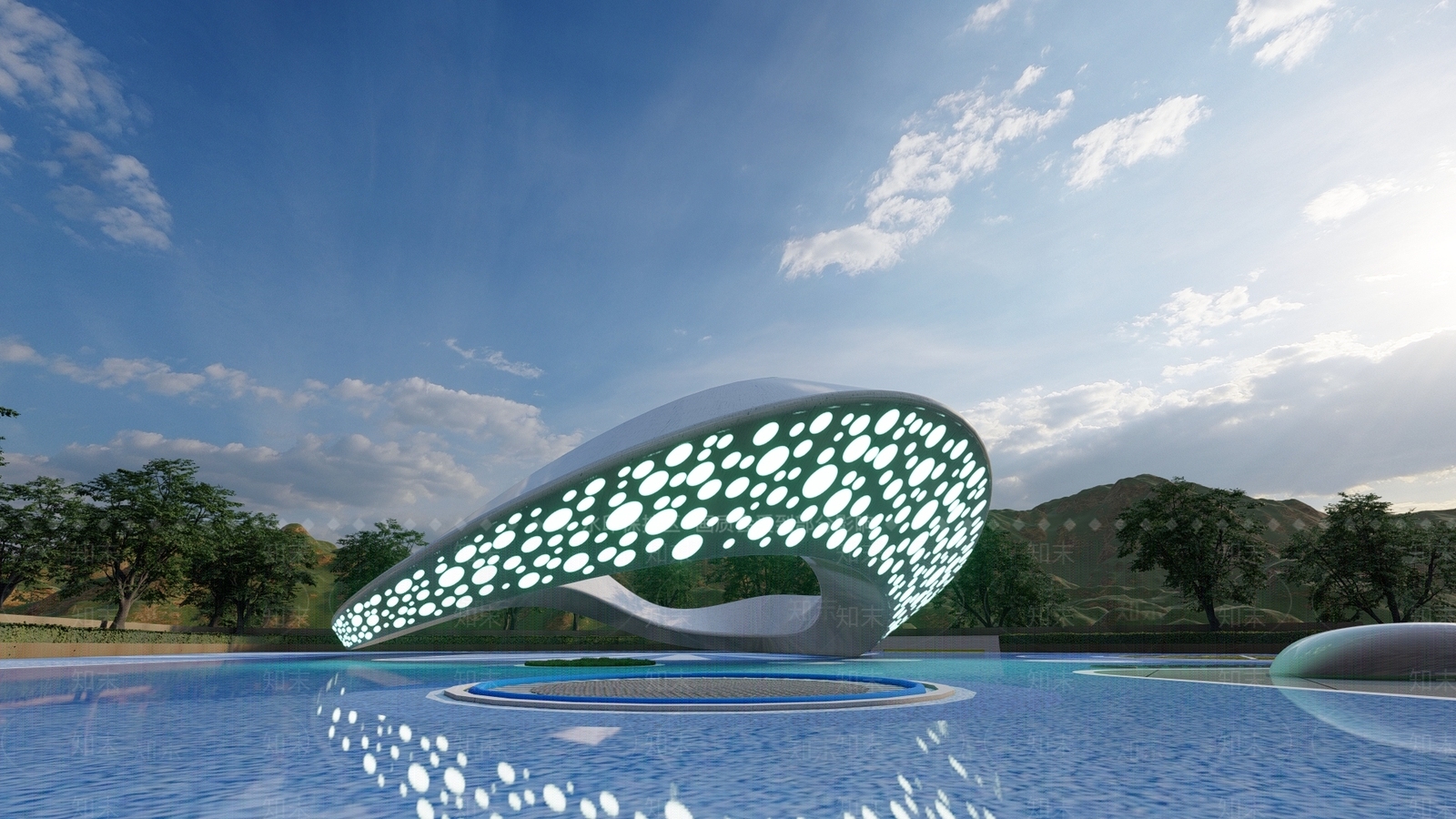 现代曲线小品SU模型下载【ID:1115376253】