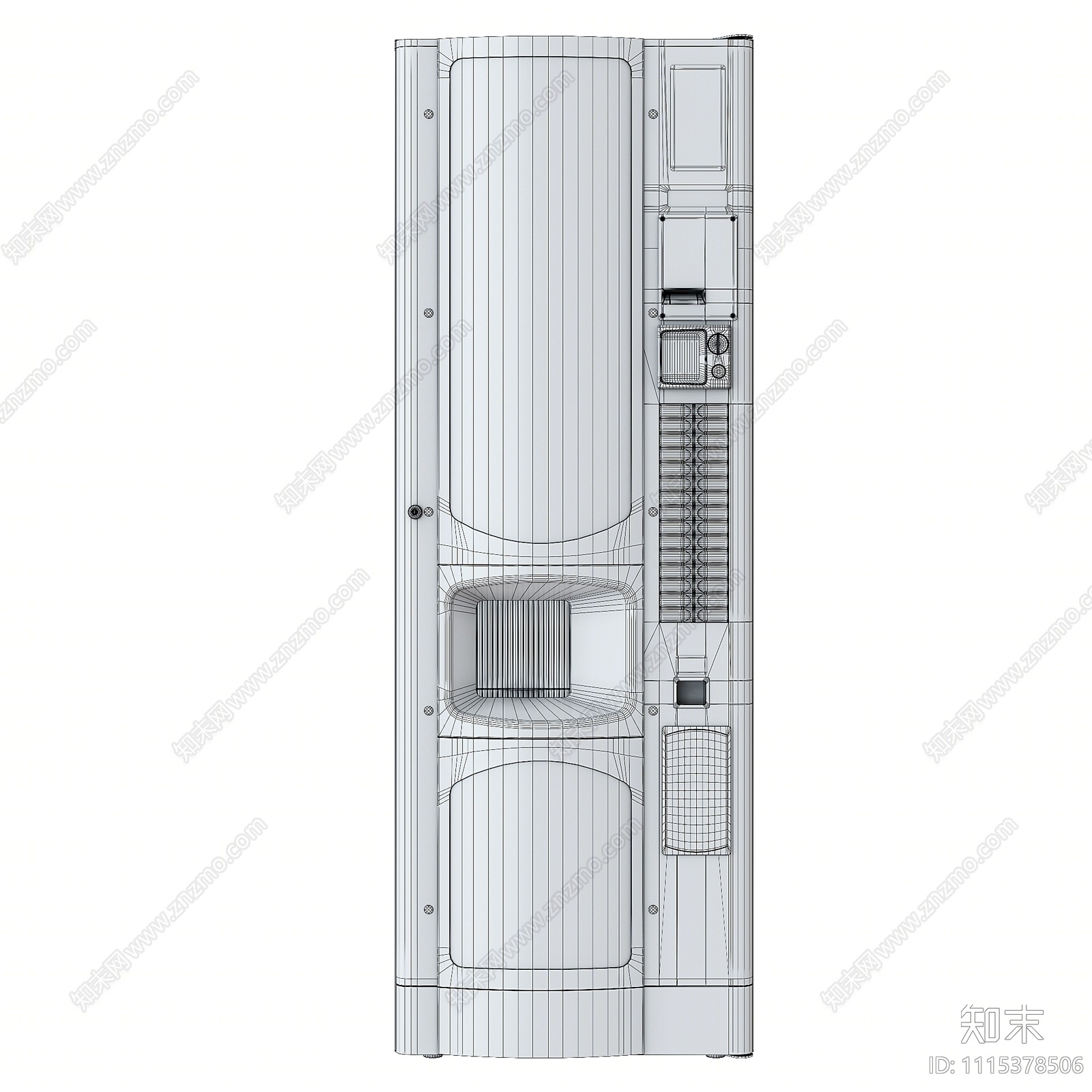 现代咖啡自动贩卖机3D模型下载【ID:1115378506】