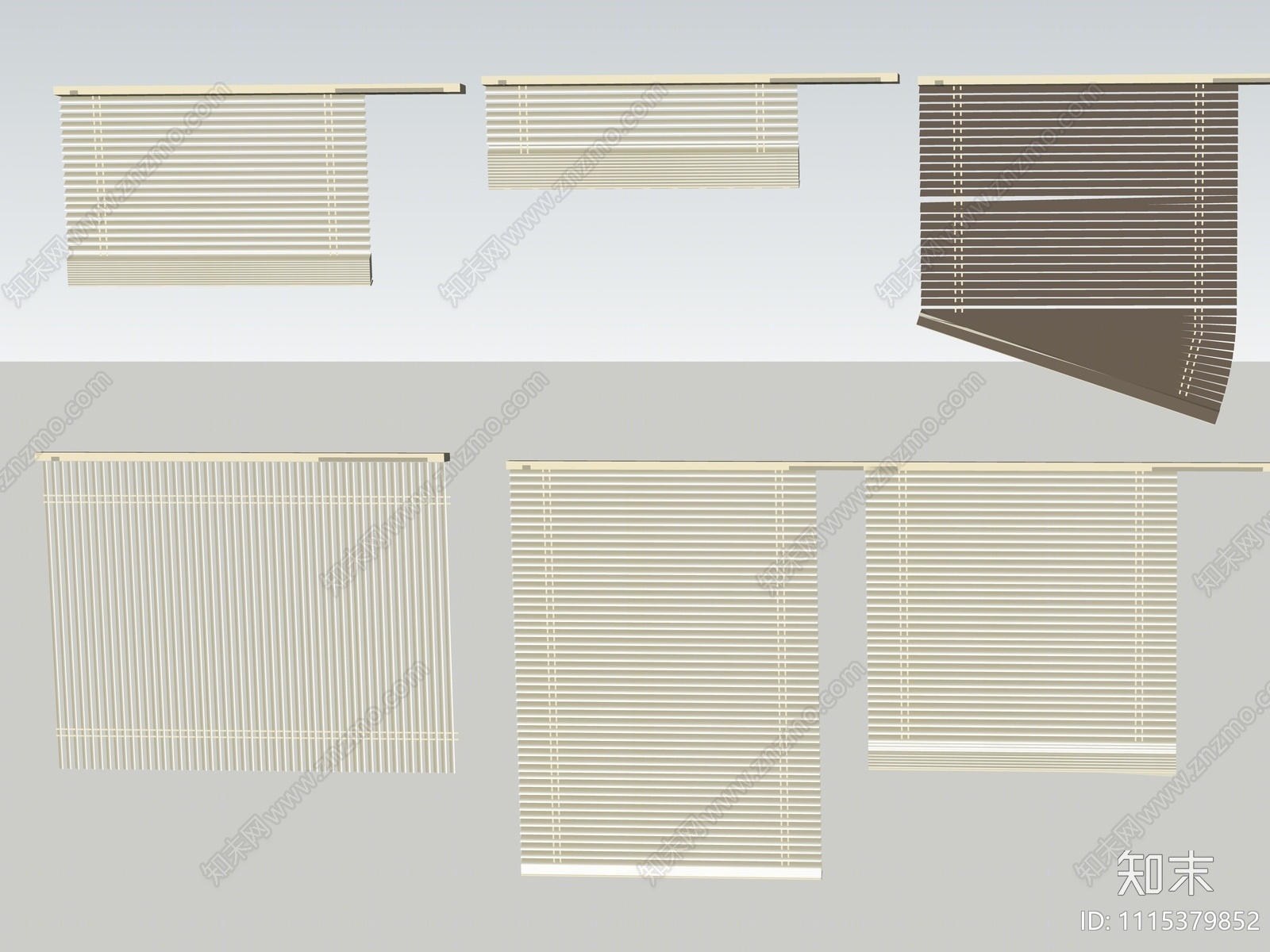 现代百叶窗SU模型下载【ID:1115379852】
