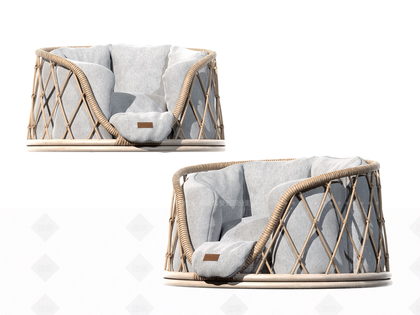 现代猫屋3D模型下载【ID:1115400108】