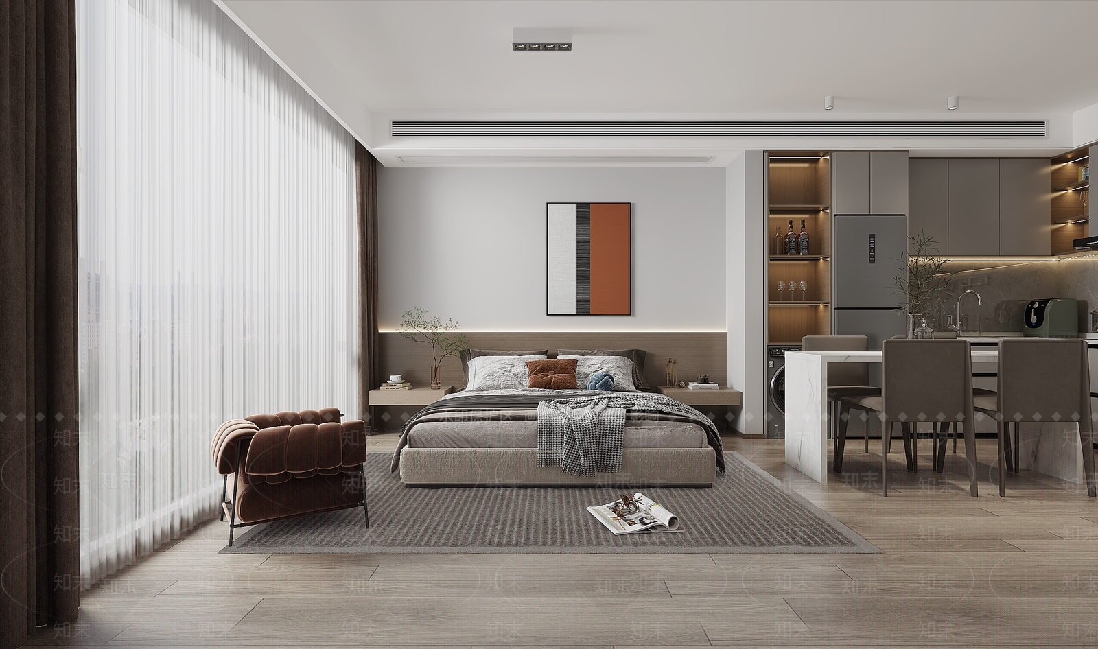 现代公寓3D模型下载【ID:1115407497】