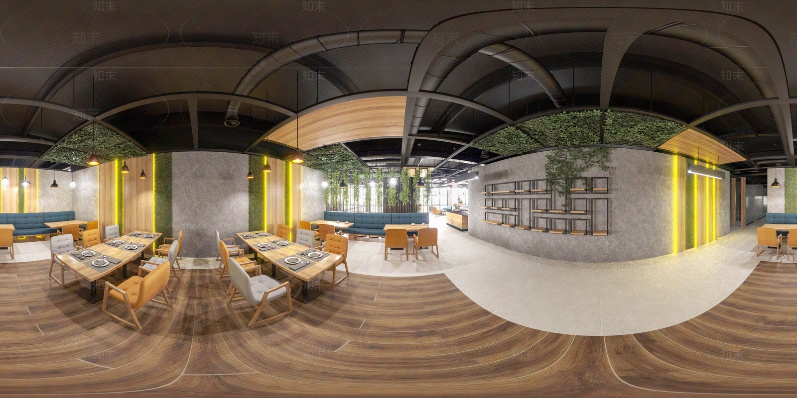 田园风格餐厅HDR贴图下载【ID:1115408605】