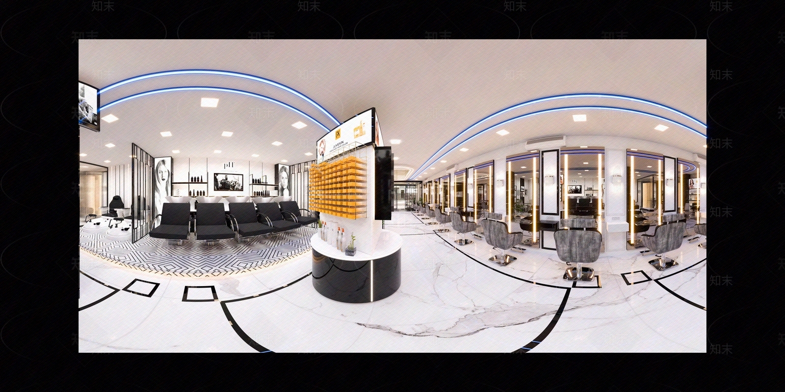 美容美发店室内HDR贴图下载【ID:1115420789】