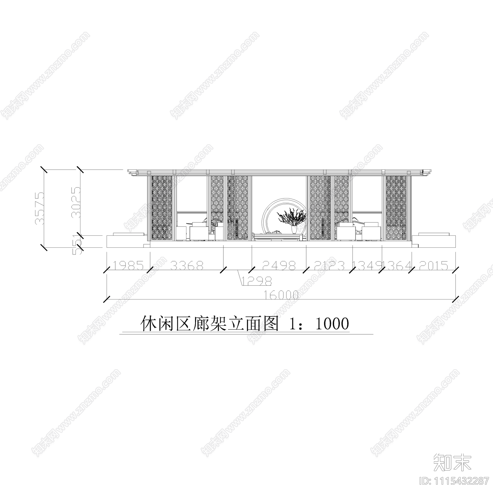 住宅区公共景观施工图cad施工图下载【ID:1115432287】